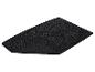 Zwarte deurmat met antislip achterkant