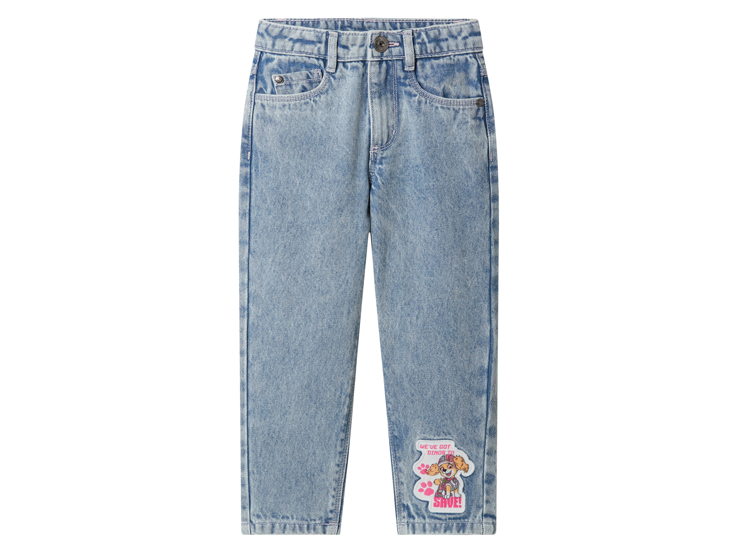 LUPILU Kinder jeans, relaxed fit (Lichtblauw, 122/128)