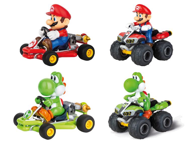 CARRERA Mario Kart speelgoedkarts en -quads met Mario en Yoshi