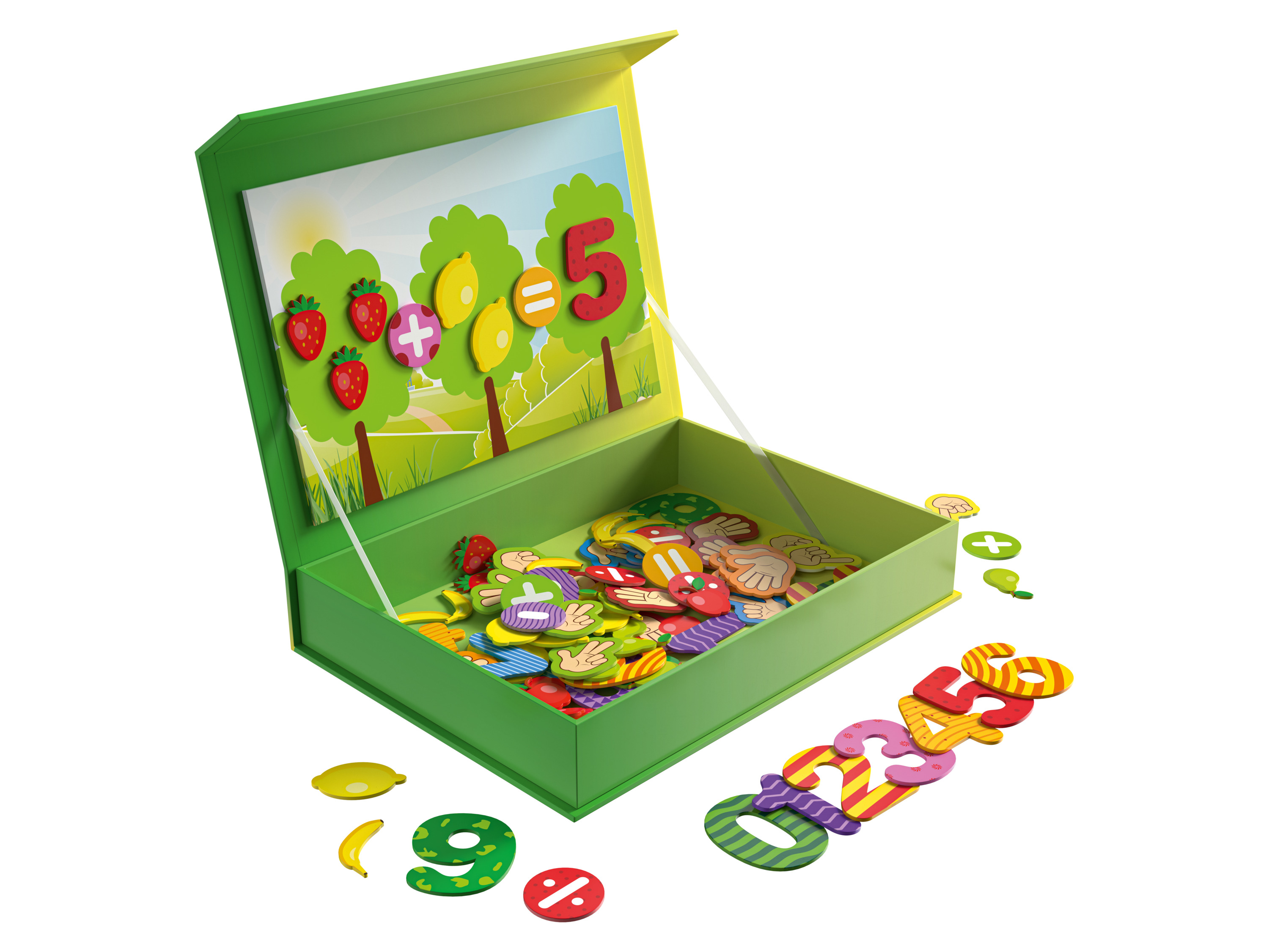 LUPILU Magnetische puzzel in doos (Cijfers)