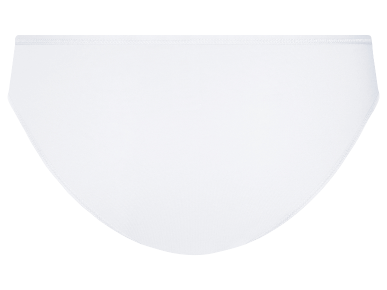 Witte katoenen onderbroekjes van achteren gezien.