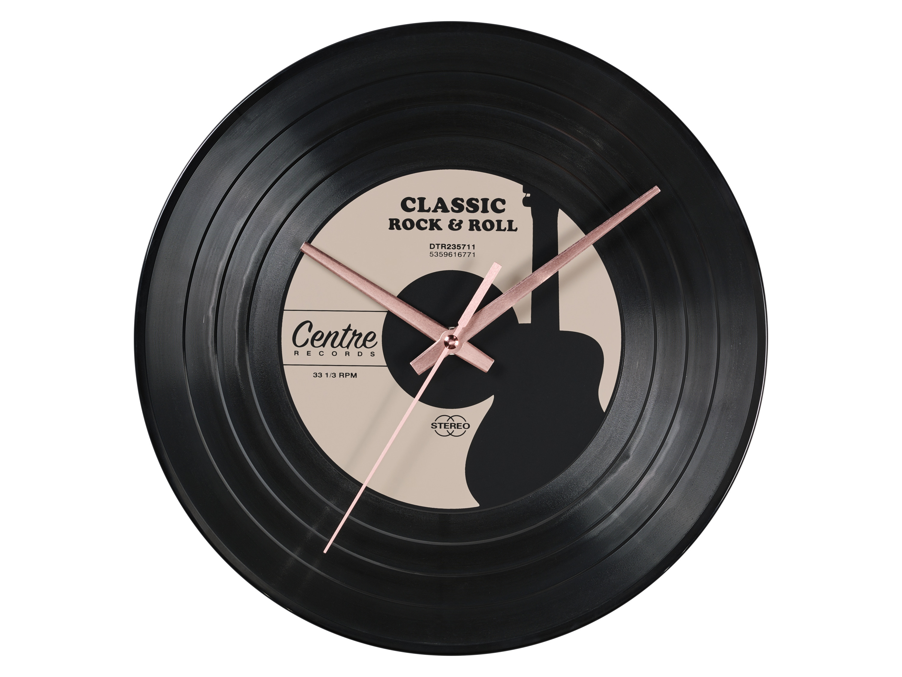 LIVARNO Wandklok (Secondewijzer koperkleurig)