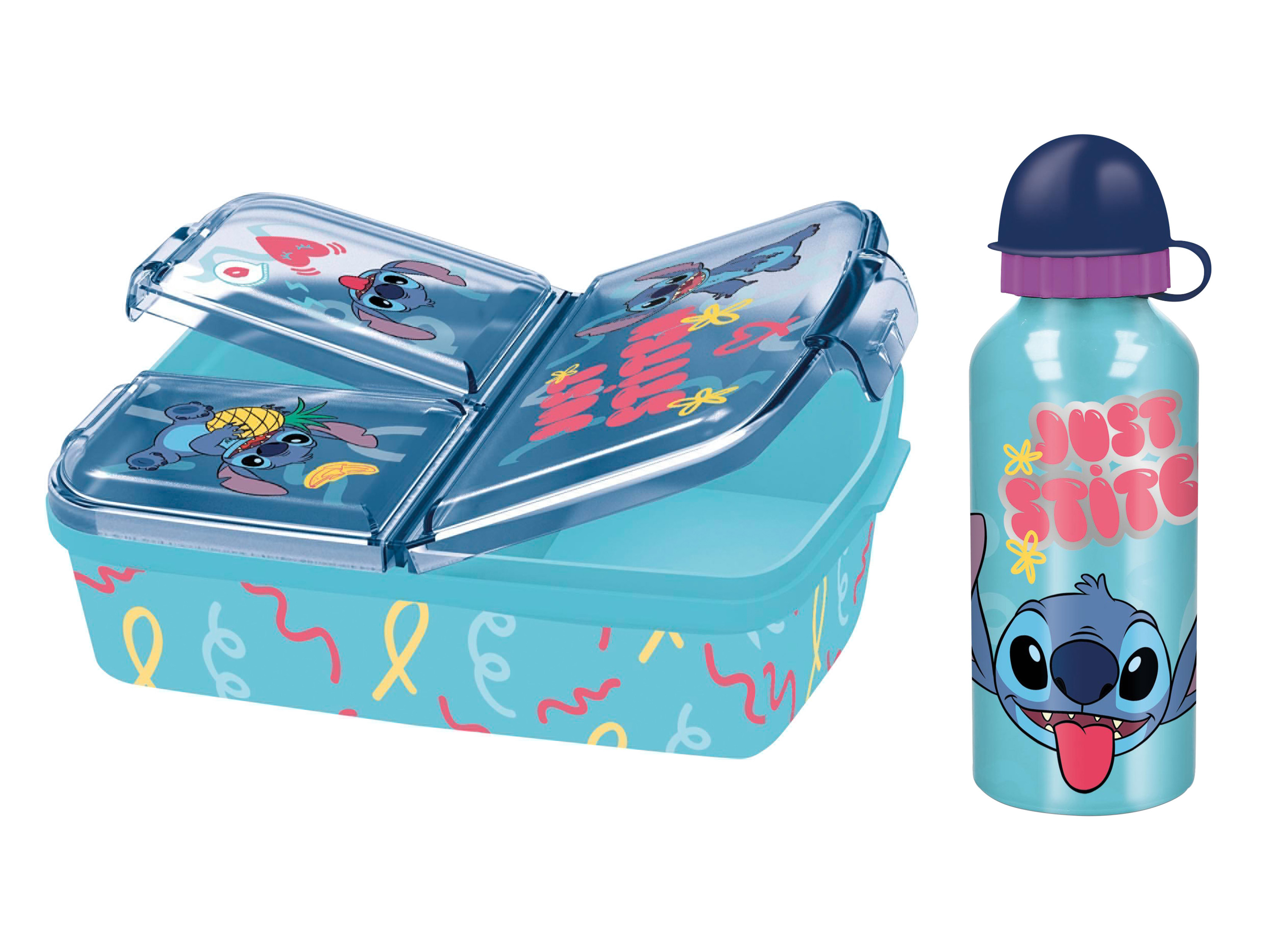 Stitch broodtrommel en drinkfles set