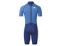 Een blauw Mares wetsuit met korte mouwen.