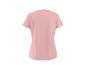 Roze T-shirt met korte mouwen voor dames, achteraanzicht.