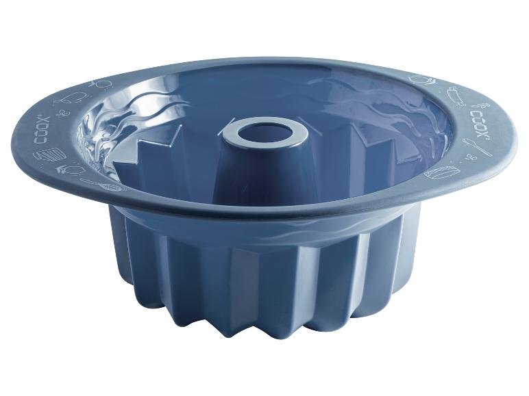 Een blauwe cakevorm van Coox.