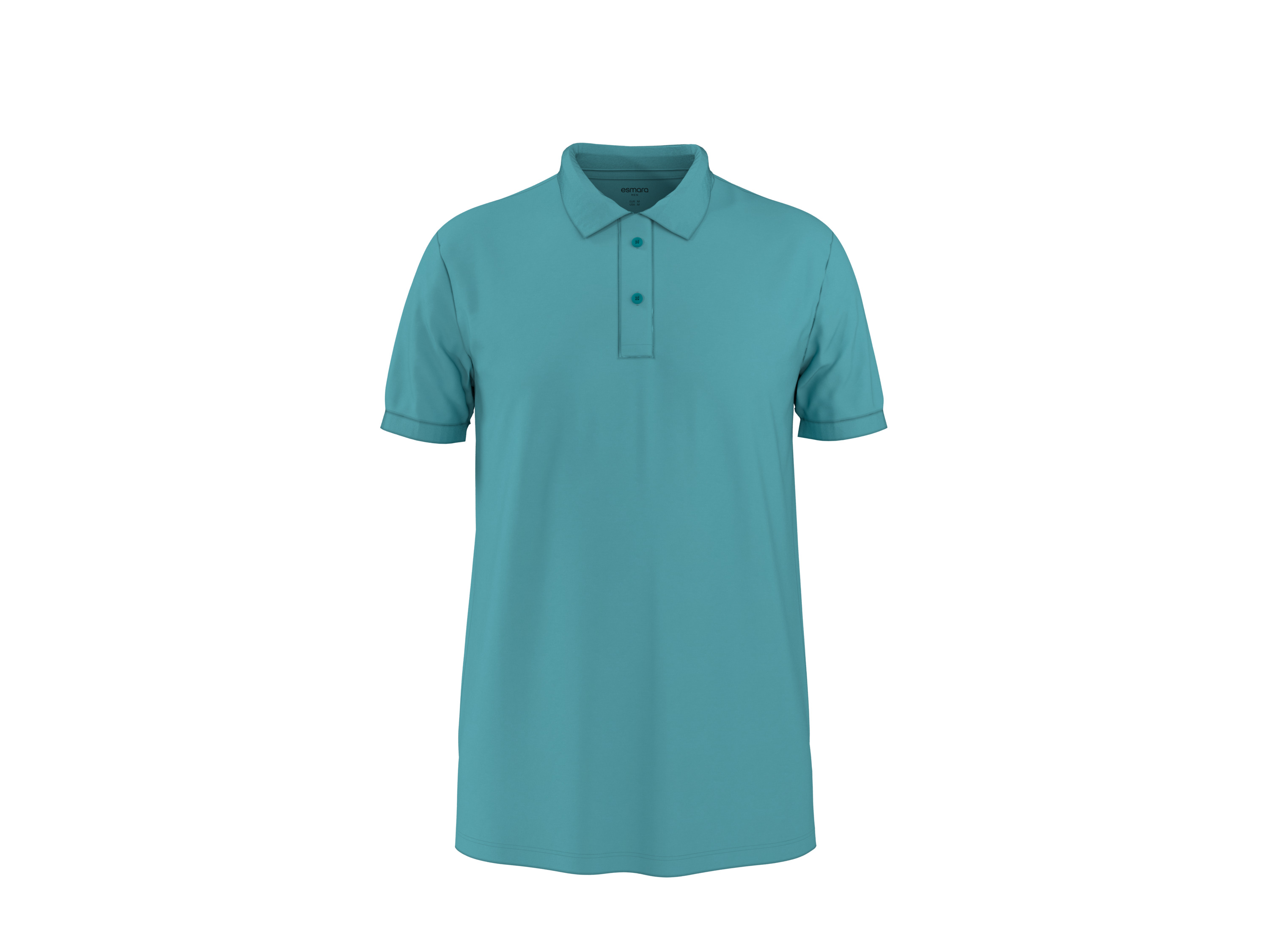 ESMARA MEN Piqué heren polo (Blauw, S)