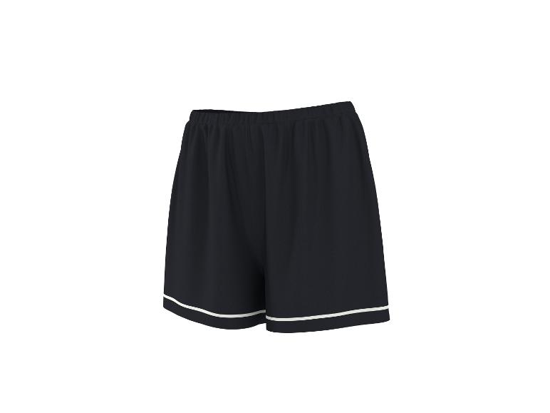 Zwarte sportshort met witte biezen