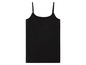 Een zwart, basic tanktop.
