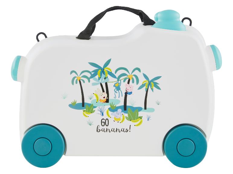 Kinderkoffer met wielen, tropisch thema, Peppa Pig.
