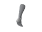 Grijze compressiesok met patroon en logo