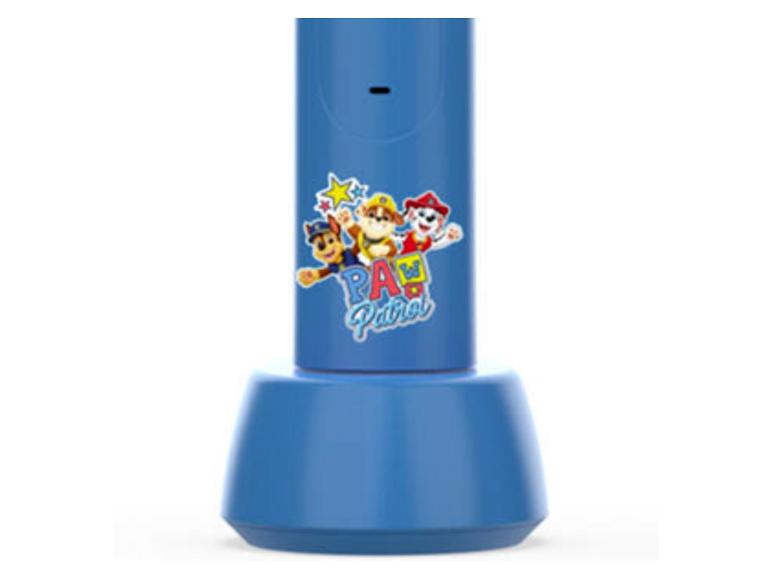 Blauw oplaadstation van de PAW Patrol elektrische tandenborstel.