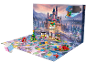 Speelgoed adventskalender met een kasteel, prinsessenfiguren en een treintje.