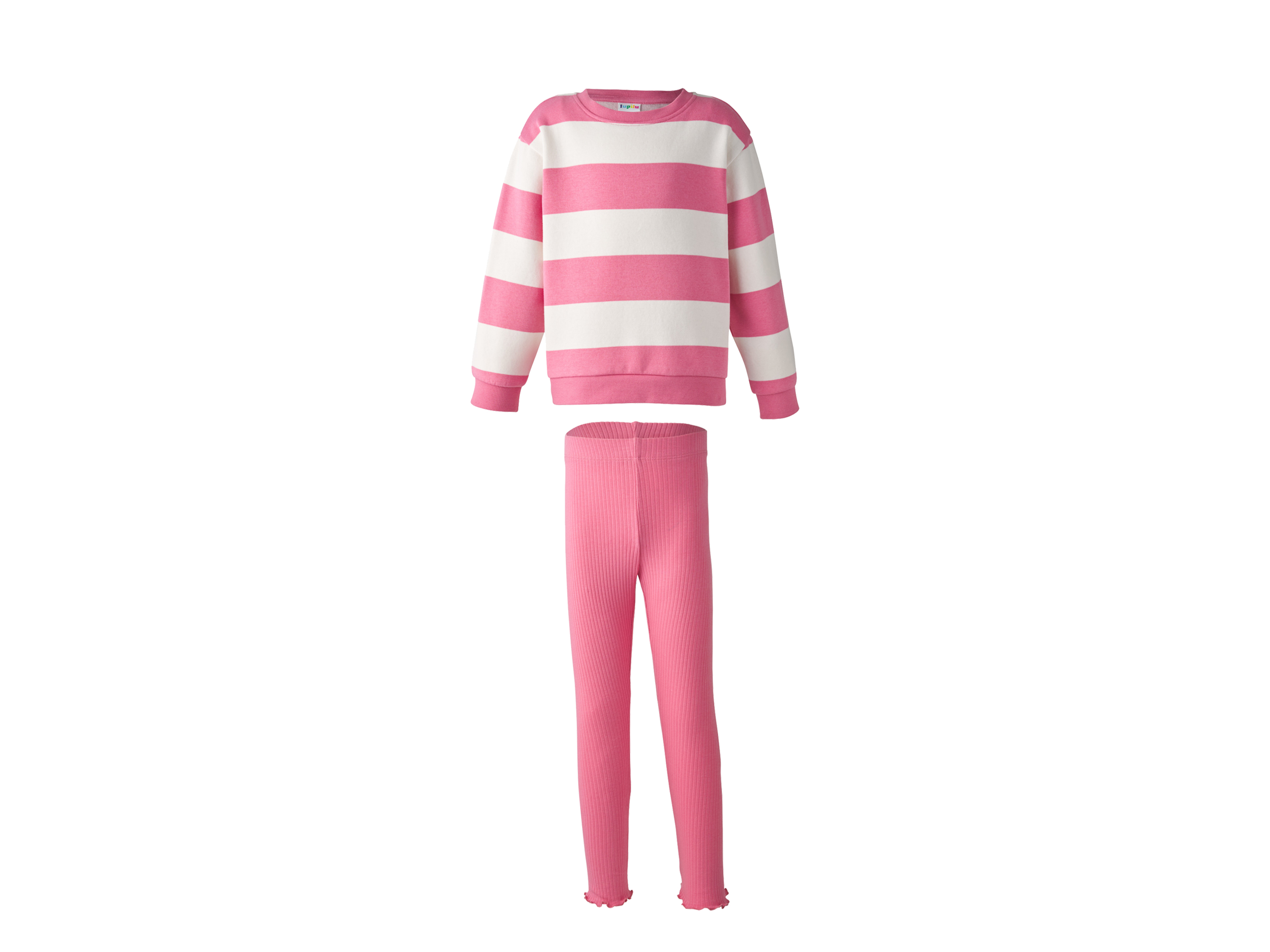 LUPILU Kinder kledingset 2-delig (Roze, 110/116) afbeelding