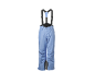Blauwe skibroek met bretels