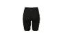 Zwarte dames sportshort met hoge taille, achteraanzicht