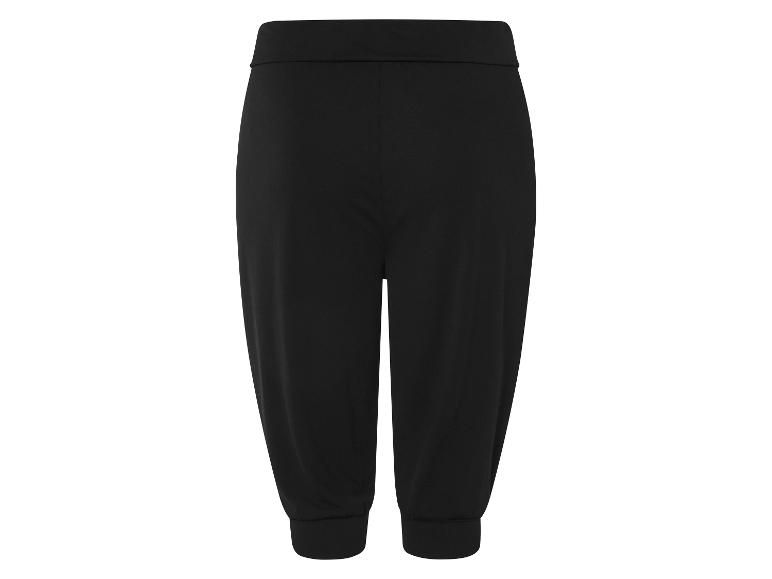 Zwarte wijde broek, 7/8 lengte.