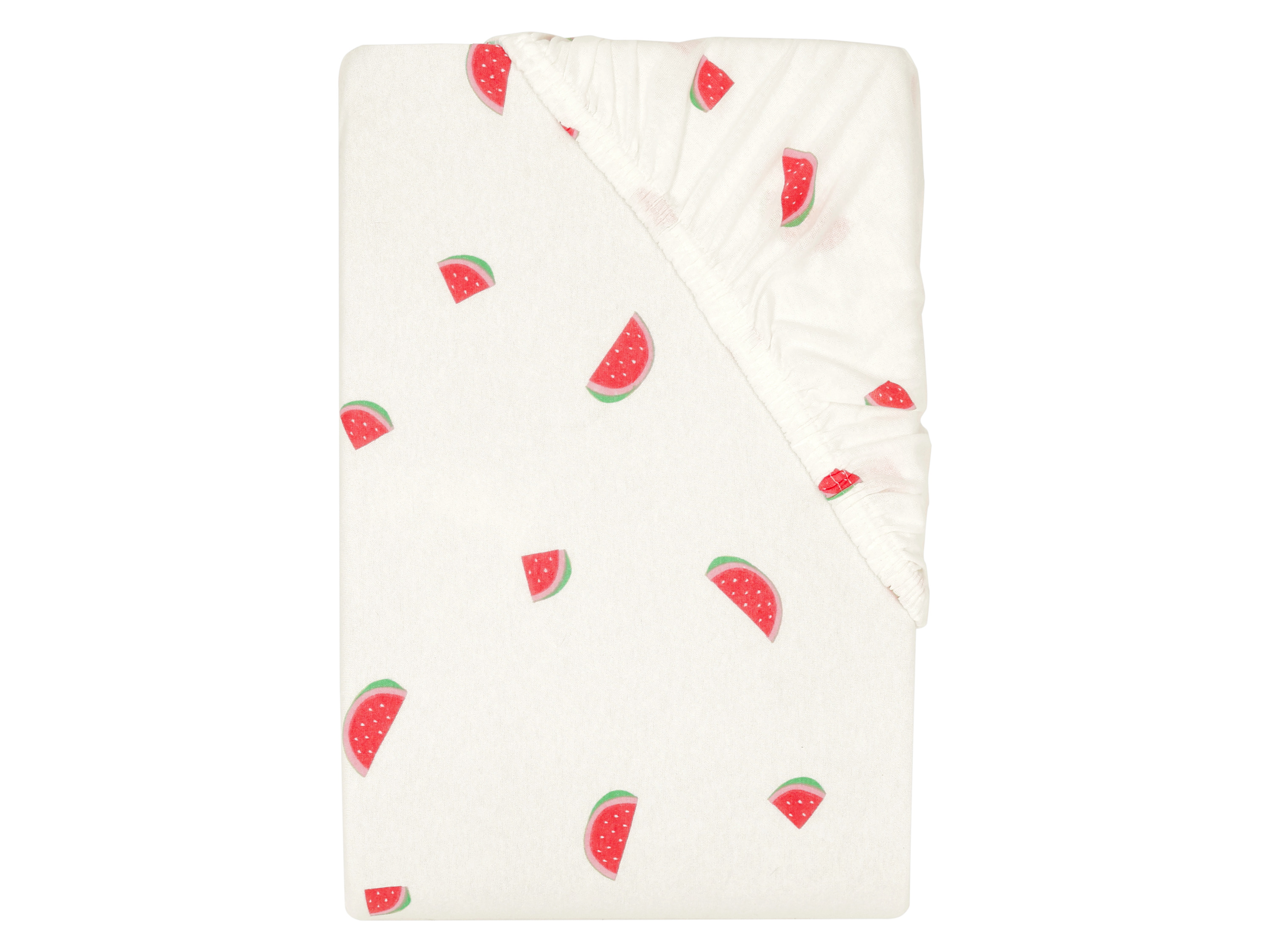 LIVARNO Jersey-hoeslaken, 90-100 x 200 cm (Watermeloen)