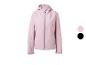 Roze softshelljack met capuchon en rits, met kleuropties