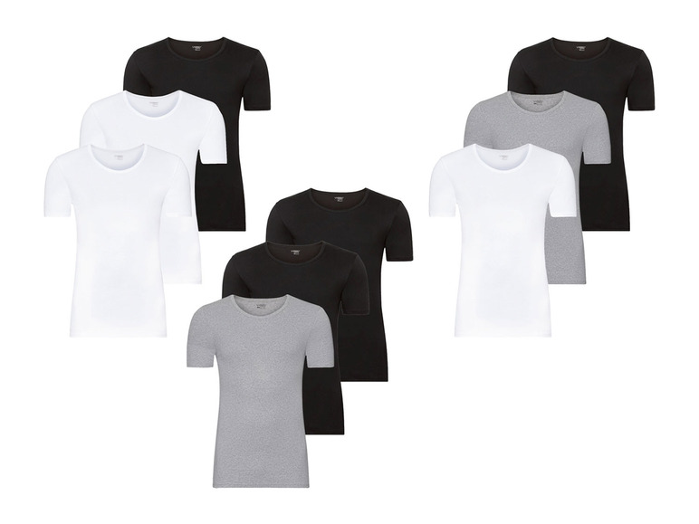 Ga naar volledige schermweergave: LIVERGY® 3 heren T-shirts plus size - afbeelding 1