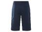 Donkerblauwe cargoshorts.