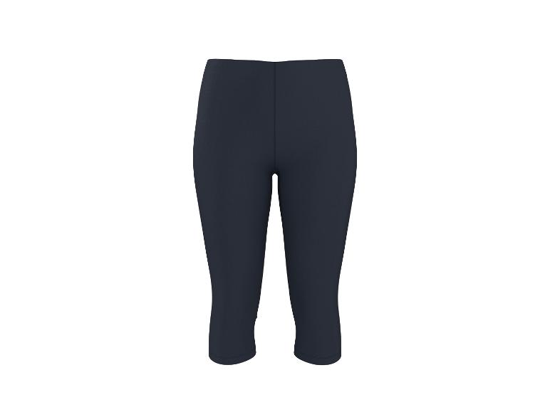 Donkerblauwe dames fitness capri shorts