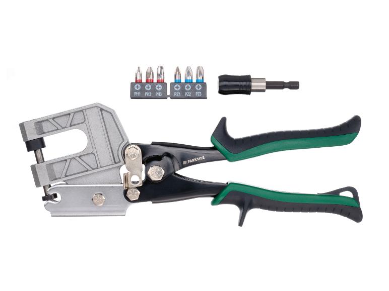 Parkside klinknageltang met bitset.