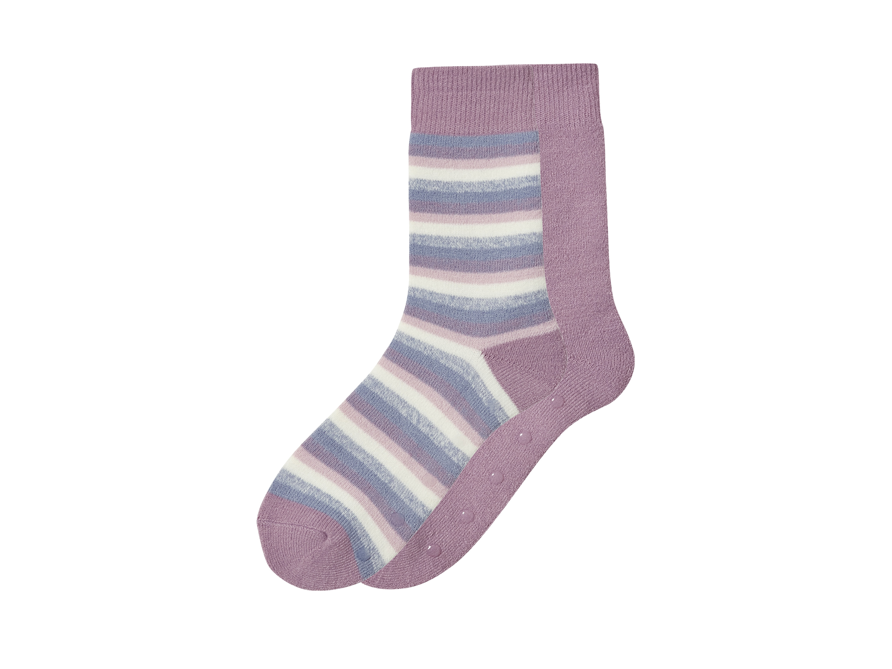 esmara 2 Paar kinder thermosokken (Lila, 39-42)