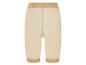 Beige shorts van lichte stof.
