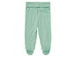 Babybroek in mintgroen.