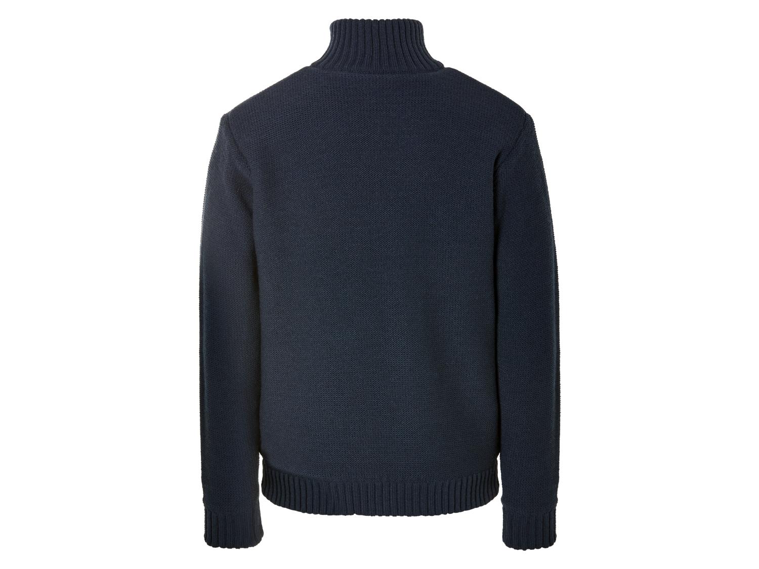JP 1880 Heren grote maten grote maten Menswear L-8XL gebreide jas, opstaande kraag, geribbelde manchetten 717032, grijs melange, 4XL : JP 1880