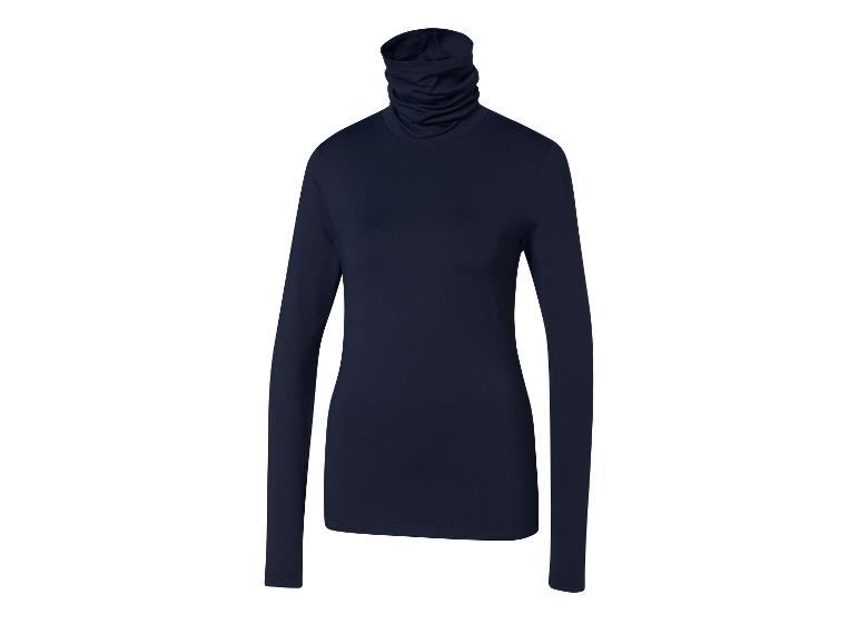 Donkerblauwe coltrui met lange mouwen