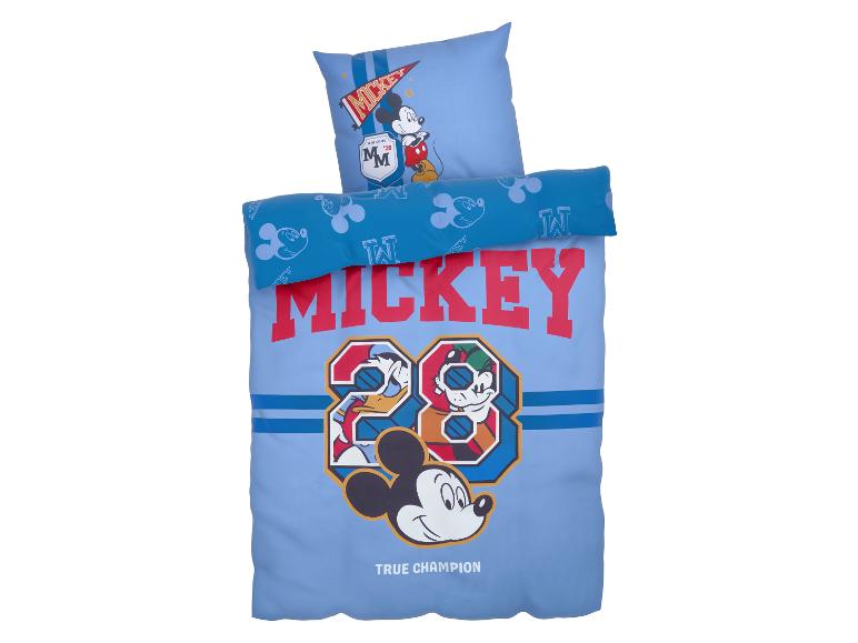 Blauwe Mickey Mouse kinderbeddengoed set.