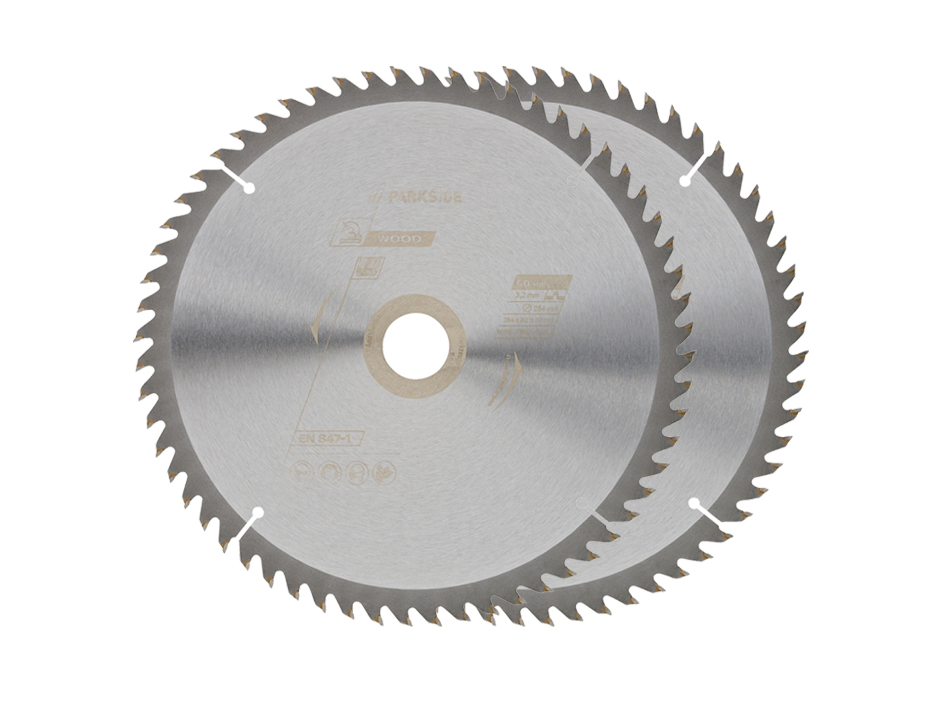 PARKSIDE Cirkelzaagbladen (254 mm 2 stuks)