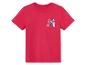 Rood kindershirt met surfprint.