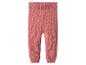 Roze gebreide babybroek