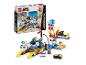 LEGO Super Mario Toad's Garage set met een kart, figuren en accessoires.