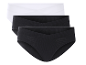 ESMARA® Damesslips, 3 stuks, in zwart en wit met lage taille