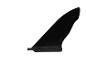 Een zwarte vin voor een surf- of SUP-board.