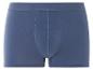 Een paar blauwe boxershorts.