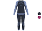 Dames thermokleding set in donkerblauw en lichtblauw met twee kleuropties.