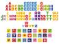 Kleurrijk alfabet met letters en illustraties van dieren en objecten.