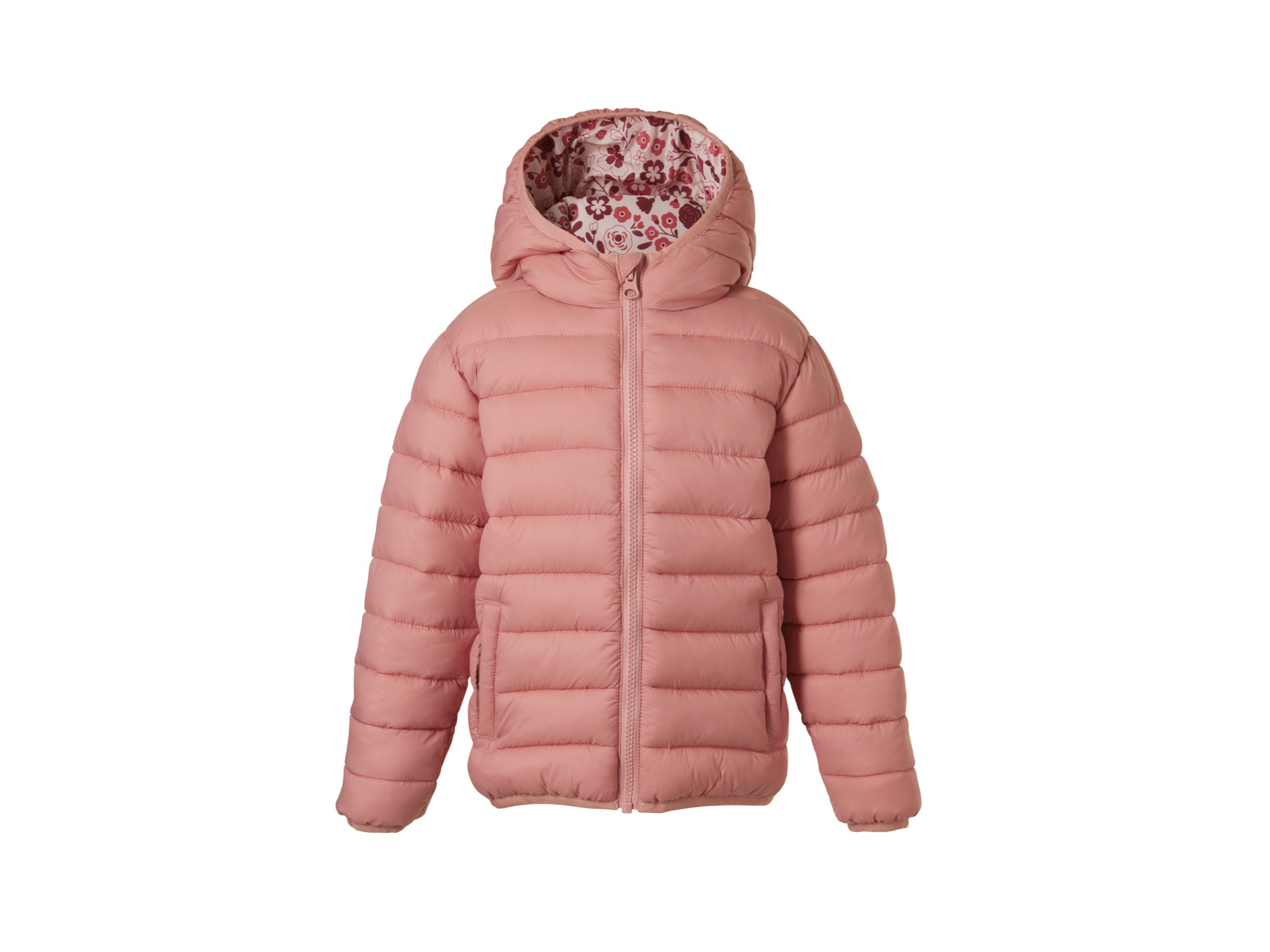 LUPILU Kinder jas lightweight, met capuchon (Lichtroze, 98/104)