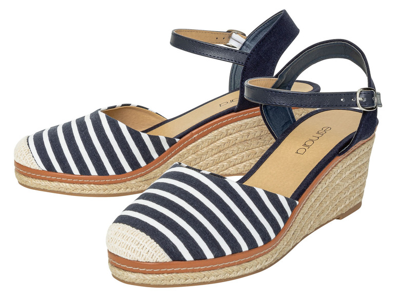 Ga naar volledige schermweergave: esmara® Dames sleehak-sandaal, zomerse bast-look - afbeelding 6
