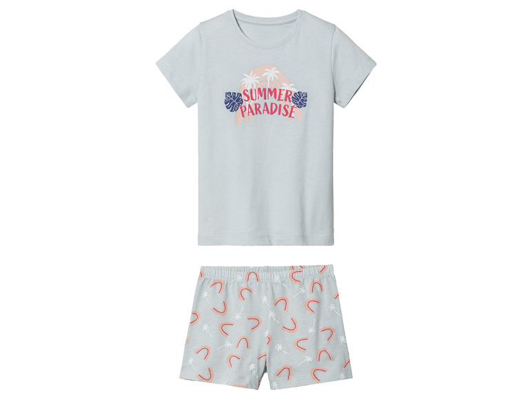 Afbeelding van lupilu Meisjes pyjama (98/104, Lichtblauw)