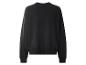 Zwart sweatshirt met lange mouwen en ronde hals, achteraanzicht.