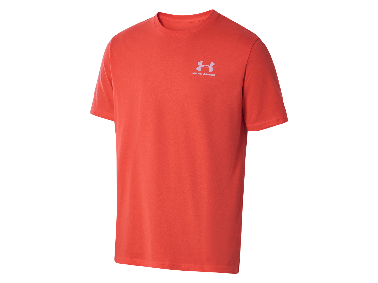Under Armour T-shirt voor heren, koraal kleur.