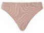 Een roze onderbroek met een geribbelde stof.