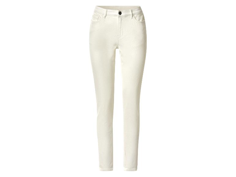 Witte high-waist damesjeans