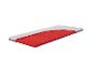 Matras met rode golvende kern en witte gewatteerde hoes